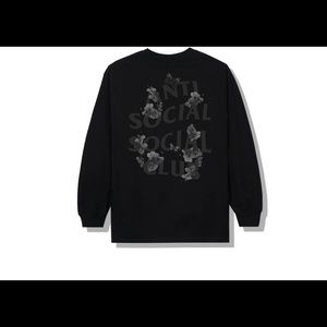 Anti Social Social Club Kkoch Dramatic Black Long Sleeve NWOT - M
